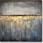 Oversized painting GOLD RAIN