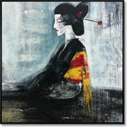 Figurative abstract art GEISHA