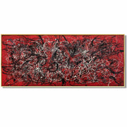 Jackson pollock style art SCARLET DREAMS