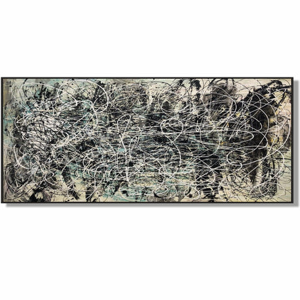 Jackson pollock style art GHOSTLY VISION