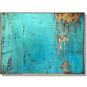 Blue green abstract painting ACE