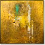 Gold abstract painting GOLD RUSH