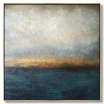 Invoice for a WATERSCAPE painting + Gold Frame in size 40"x40" for Cate Fritz