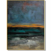 Abstract artwork landscape STORMY OCEAN