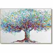 Impasto painting acrylic TREE OF HAPPINESS