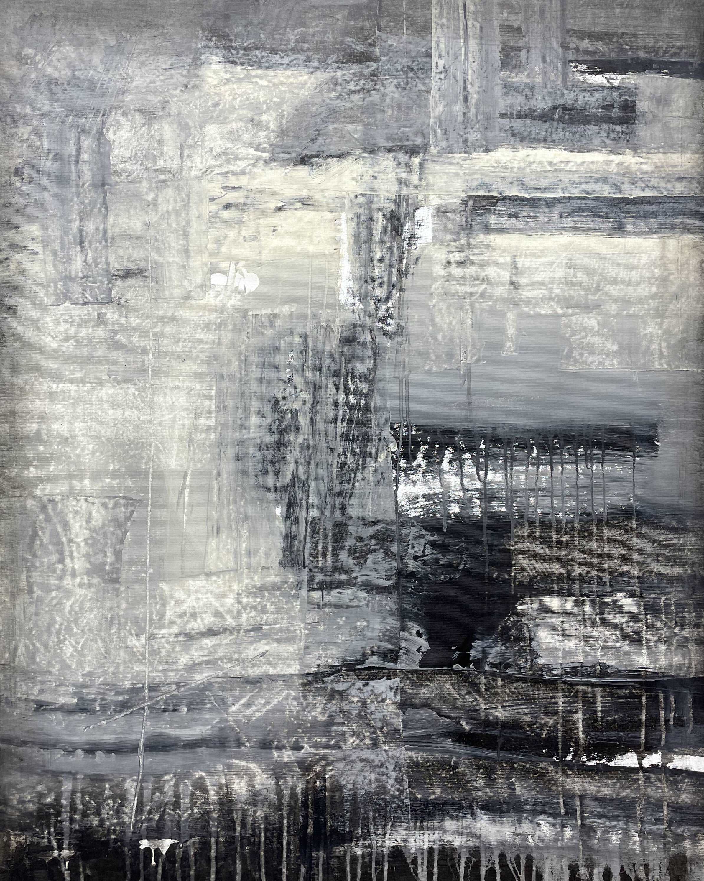 Abstract Grayscale Art ASSOCIATION 242 39.3"x31.5"