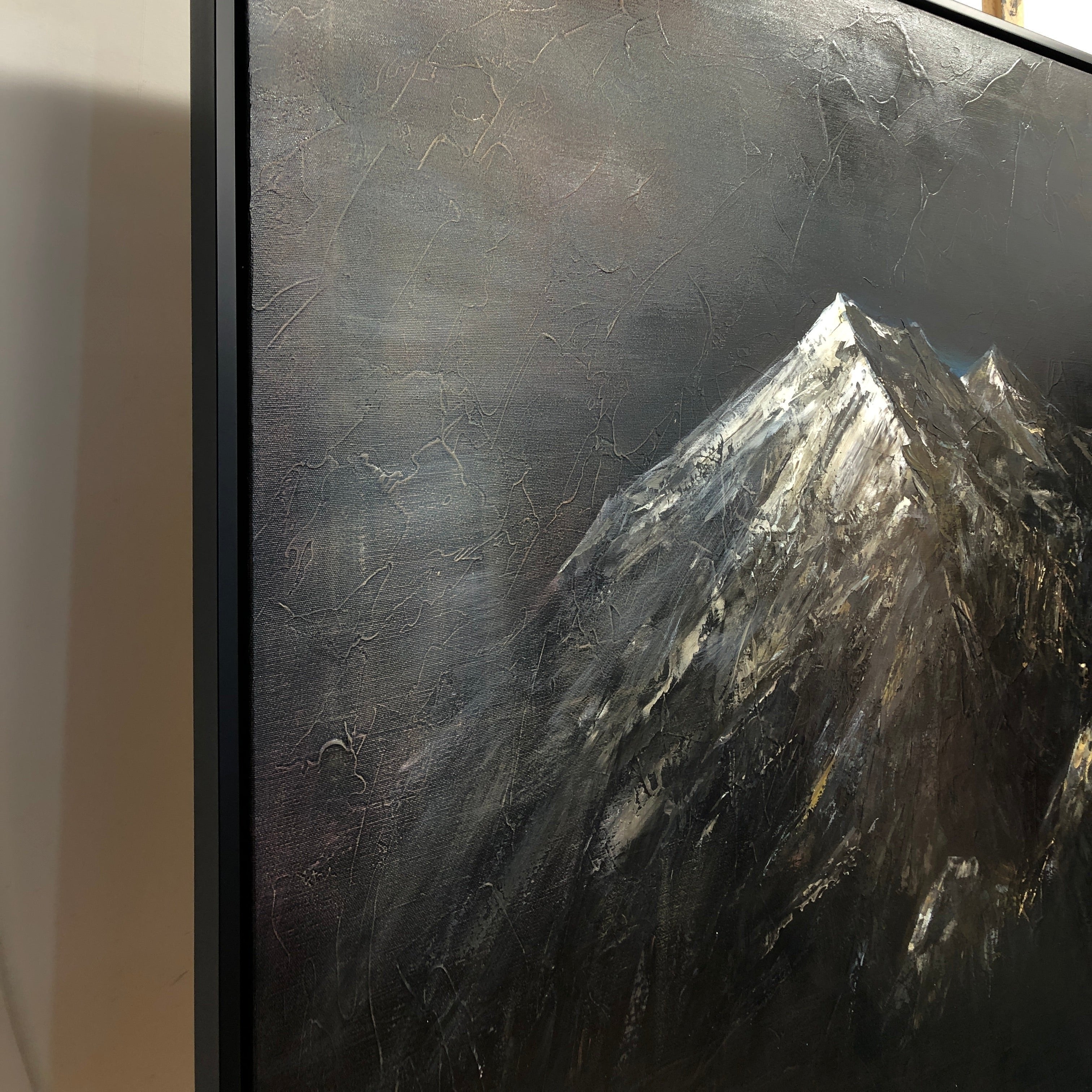 Large Mountains Abstract Paintings Alps Abstract Mountains Painting Original Mountains Painting Landscape Wall Painting | MOUNTAIN SUMMIT - Trend Gallery Art | Original Abstract Paintings