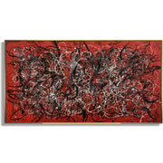 Jackson pollock style art SCARLET DREAMS