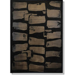 Dark abstract painting PAVING STONE