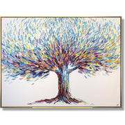 Impasto painting acrylic TREE OF HAPPINESS