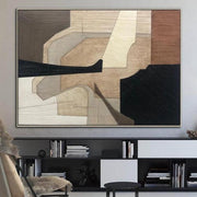 Large Abstract Acrylic Paintings On Canvas Painting Beige Wall Art Brown Painting Texture Painting Fine Art | BROWN ABSTRACT
