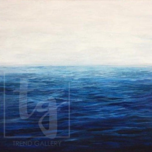 Large Sea Painting On Canvas Acrylic Painting On Canvas Blue Sea Abstract Painting | ENDLESS OCEAN - Trend Gallery Art | Original Abstract Paintings