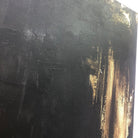 Large Original Wall Art Black Painting Gold Leaf Artwork Black Wall Art Paintings on Canvas Rich Texture Artwork | DARK ROOM - Trend Gallery Art | Original Abstract Paintings