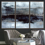 Abstract  Painting Gray Painting Black Contemporary Art Original Texture Abstract Painting | WATER MIRAGE