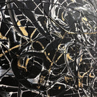 Jackson Pollock Style Paintings On Canvas Black And White Abstract Fine Art Modern Painting Handmade Art over Fireplace Decor | ABSTRACT MAZE - Trend Gallery Art | Original Abstract Paintings