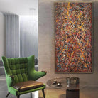 Jackson Pollock Style Paintings On Canvas Original Abstract Art Colorful Urban Fine Art Oil Textured Painting | URBAN MADNESS - Trend Gallery Art | Original Abstract Paintings