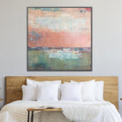 Large Canvas Art Ocean Painting Abstract Canvas Paintings Pink Abstract Artwork Modern Abstract Painting | PINK DAWN - Trend Gallery Art | Original Abstract Paintings