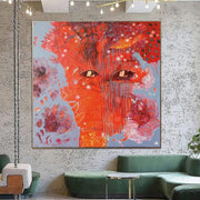 Red eyes abstract paintings on canvas | RED EYES - Trend Gallery Art | Original Abstract Paintings