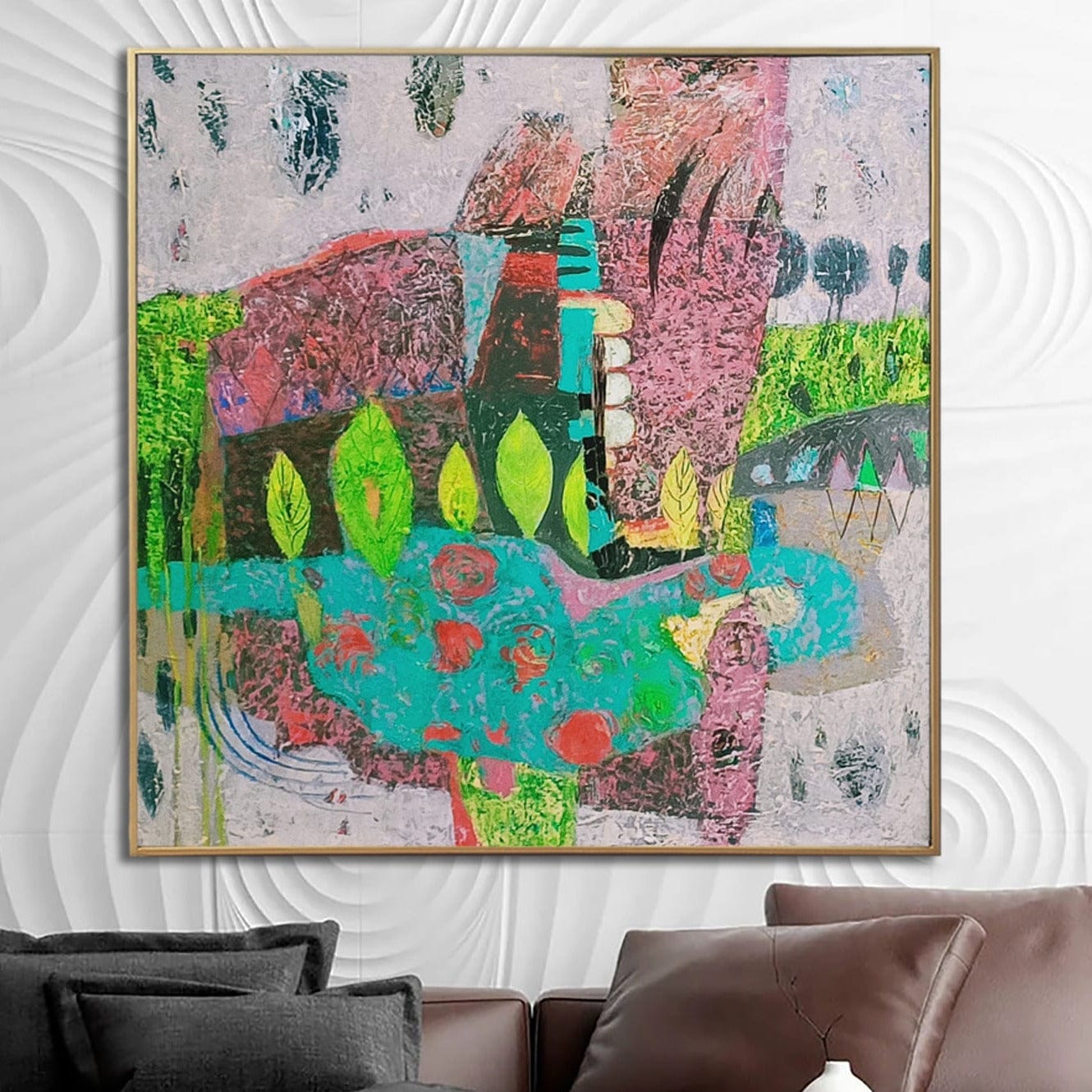 Original Abstract Colorful Paintings On Canvas Modern Painting Textured Fine Art Acrylic Wall Art OIl Painting | DRIZZLE - Trend Gallery Art | Original Abstract Paintings