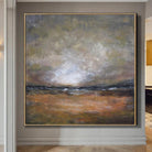 Abstract Landscape Paintings On Canvas Earth Tones Wall Art | BEFORE SUNSET - Trend Gallery Art | Original Abstract Paintings