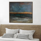 Abstract Blue and Green Painting Ocean Sunset Art | STORMY OCEAN - Trend Gallery Art | Original Abstract Paintings