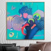 Large Abstract Colorful Paintings On Canvas Modern Original Painting Textured Acrylic Fine Art OIl Painting | VIVID BURST