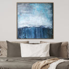 Extra Large Abstract Painting Blue Canvas White Wall Art Ocean Art | AWARENESS OF REALITY - Trend Gallery Art | Original Abstract Paintings