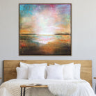 Abstract Landscape Art in Multicolored, Orange and Purple | THE SPOTLESS SHINE - Trend Gallery Art | Original Abstract Paintings