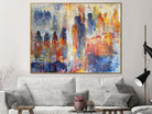 Large Original Abstract Colorful Painting On Canvas Abstract Figurative Art Textured Oil Painting Expressionist People Art Handmade Painting | CROWD - Trend Gallery Art | Original Abstract Paintings