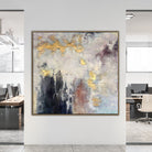 Modern Abstract Oil Painting Oversized Abstract Painting On Canvas Gold Leaf Painting | WINTER INSPIRATION - Trend Gallery Art | Original Abstract Paintings