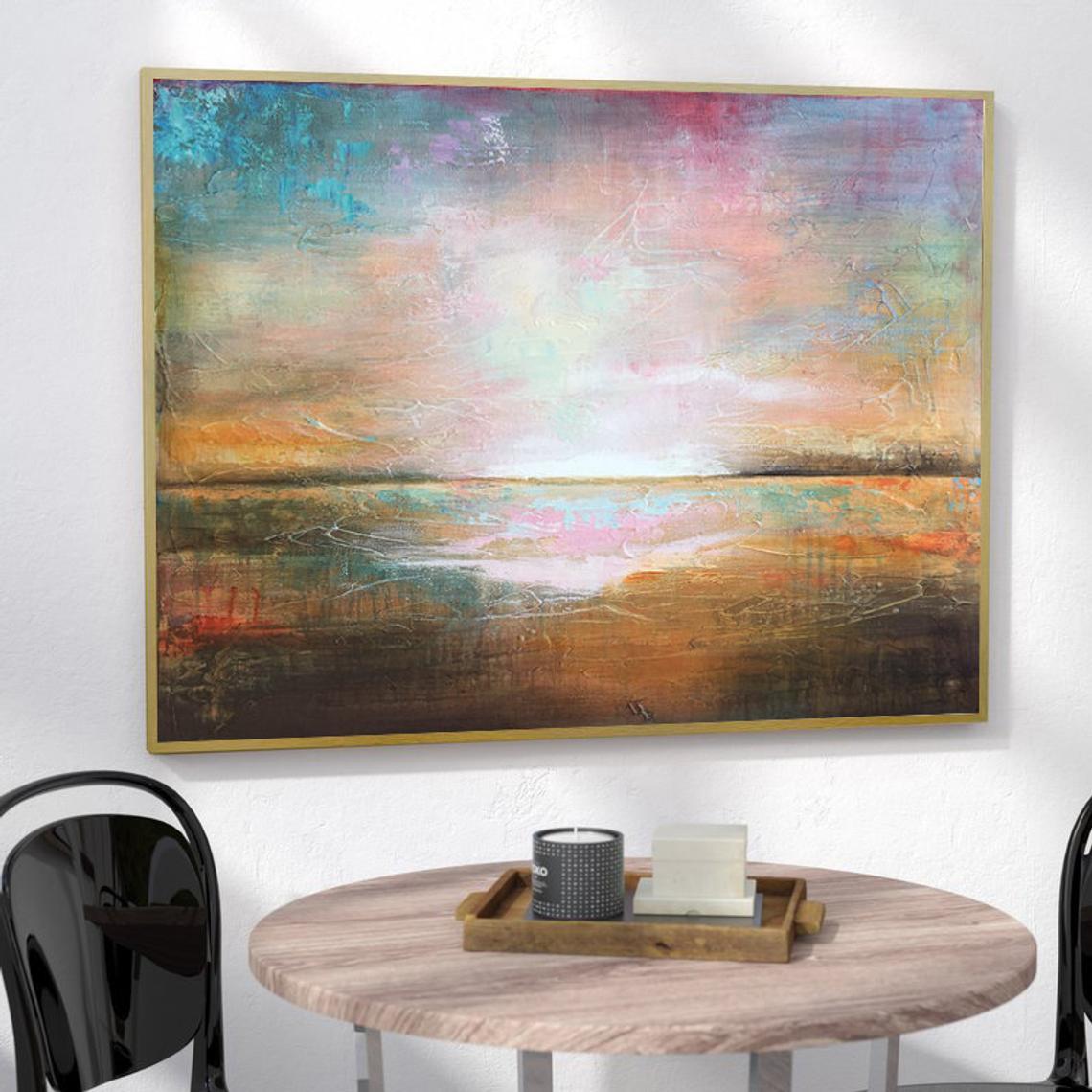 Abstract  Oil Painting Colorful Abstract Painting Brown Painting | THE SPOTLESS SHINE - Trend Gallery Art | Original Abstract Paintings