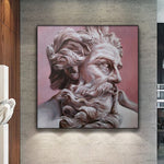 Original Zeus Artwork Original God of Olympus Paintings from Photo Abstract Wall Art for Home Decor | PAINTING FROM PHOTO #37