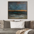 Abstract Blue and Green Painting Ocean Sunset Art | STORMY OCEAN - Trend Gallery Art | Original Abstract Paintings