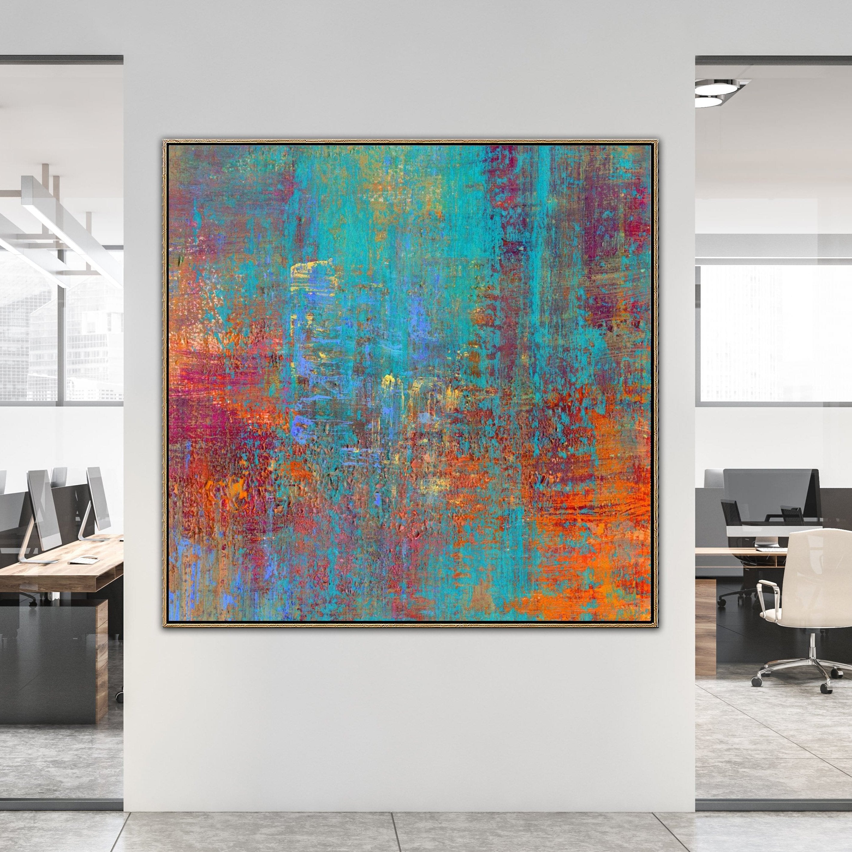 Large Colorful Wall Paintings Modern Paintings Contemporary Paintings Abstract Art | RIOT OF COLORS - Trend Gallery Art | Original Abstract Paintings