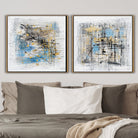 Set Of Two Original Artwork Unique Painting On Canvas Oversize Abstract Oil Painting Original Modern Art | COMPLEX DECISIONS - Trend Gallery Art | Original Abstract Paintings