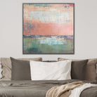 Large Canvas Art Ocean Painting Abstract Canvas Paintings Pink Abstract Artwork Modern Abstract Painting | PINK DAWN - Trend Gallery Art | Original Abstract Paintings