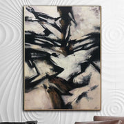 Abstract Art in Black and White | ICE DRIFT - Trend Gallery Art | Original Abstract Paintings