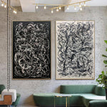 Pollock Style Painting 2P 46"x68" | 2P 117x173 cm / Stretched