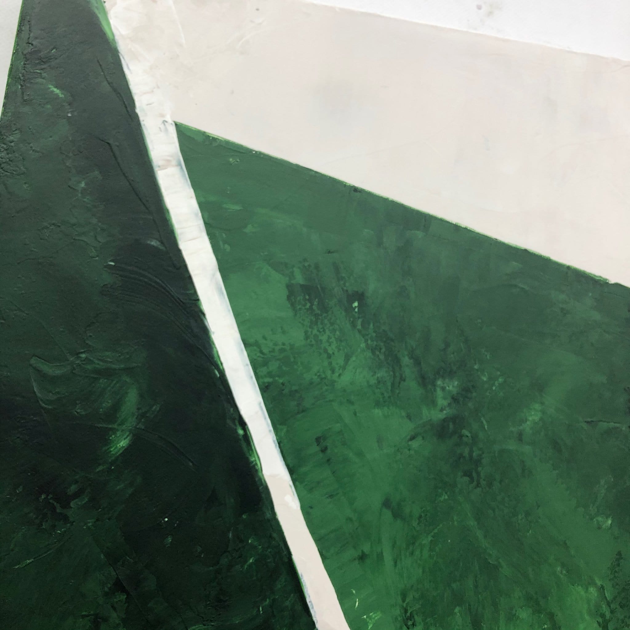 Large Green Abstract Painting Abstract Green Art on Canvas Original Modern Wall Art White and Green Art Geometric Wall Art | GREEN GEOMETRY - Trend Gallery Art | Original Abstract Paintings