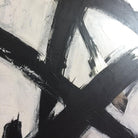 Abstract Franz Kline style Painting in Black and White | BLACK GLARE - Trend Gallery Art | Original Abstract Paintings