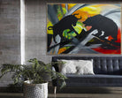 Large Contemporary Abstract Modern Artwork Original Abstract | BULL AND BEAR - Trend Gallery Art | Original Abstract Paintings