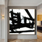 Oversized Abstract Art Black And White Franz Kline style Black Wall Art Original Artwork Painting Canvas | LIFE LINES - Trend Gallery Art | Original Abstract Paintings