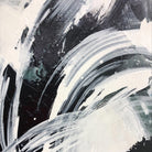 Original Painting on Canvas Black and White Wall Art Canvas Grey Artwork Modern Oil Painting Contemporary Wall Art for Indie Room Decor | SNOWSTORM - Trend Gallery Art | Original Abstract Paintings