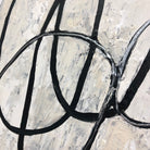 Abstract Circles Painting Black And White Painting Rings Painting on Canvas Hand Painted Textured Painting Minimalist Art Room Decor | CIRCLE GYRATE - Trend Gallery Art | Original Abstract Paintings