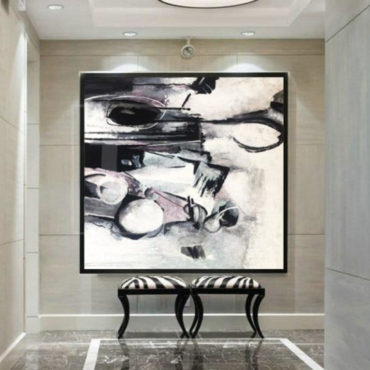 Abstract Art in Black and White | HYPNOSIS - Trend Gallery Art | Original Abstract Paintings