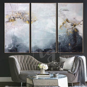 Abstract Painting Gray Painting White Painting Gold Painting | SOMEWHERE IN THE HEAVEN - Trend Gallery Art | Original Abstract Paintings