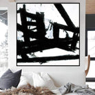 Oversized Abstract Art Black And White Franz Kline style Black Wall Art Original Artwork Painting Canvas | LIFE LINES - Trend Gallery Art | Original Abstract Paintings