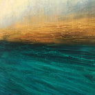 Blue Sea Painting Large Ocean Painting Oversized Blue Painting Abstract Landscape Painting Oil Abstract Painting | BEFORE THE STORM - Trend Gallery Art | Original Abstract Paintings