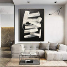 Huge Wall Art Original Artwork Black And White Abstract Paintings On Canvas Framed Artwork | BREATHING IN - Trend Gallery Art | Original Abstract Paintings