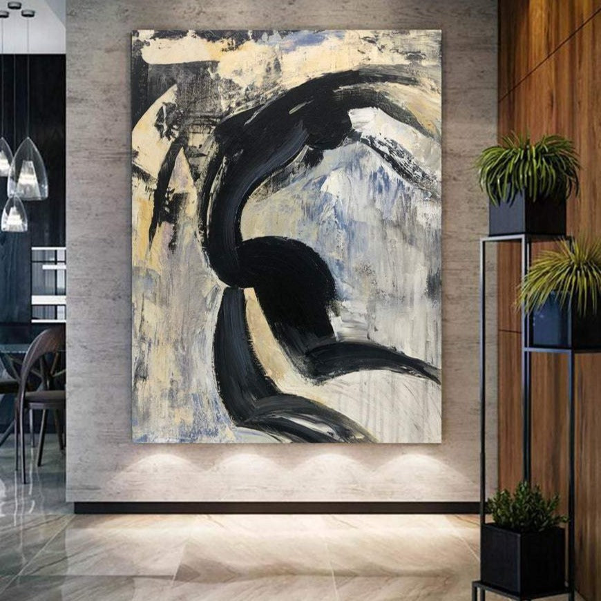 Abstract Nude Painting Large Original Oil Painting On Canvas Black And White Painting Figurative Abstract Acrylic Figurative Painting | ABSTRACT NAKED - Trend Gallery Art | Original Abstract Paintings